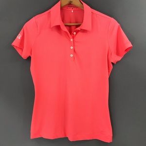 Nike Golf Womens Dri-Fit Coral Golf Polo Shirt, M